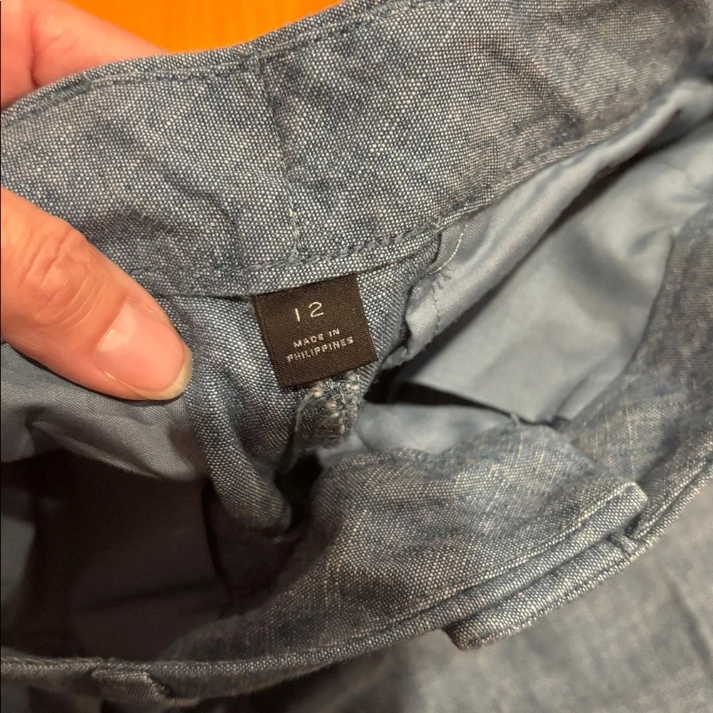 CREWCUTS 12 Slim Ludlow Suit Pant in Chambray Blue